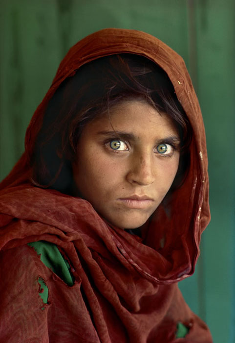 Afghan Girl at Nasir Bagh refugee camp, Peshawar, Pakistan, 1984