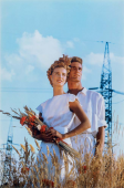 Volgograd, Russie, 1986 - Stepanek et Angela Wilde en « Blés d’or » de Mugler.