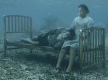 Serafina and Keanan on Bed, Fiji, 2023.