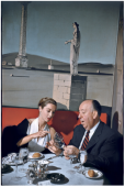 Alfred Hitchcock and Vera Miles, New York, USA, 1957