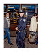Photograph of the officer who will soon prohibit my next photograph, because of this photograph. Incident Report n° 47, In Advance of A Broken Arm, New York, Etats-Unis, 2009-2010