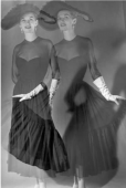 Robe de crêpe noir de Lanvin, 1950