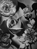 Roses en tissus de chez Fromentin, 1950 Epoque