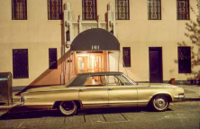 161 car, Chrysler New Yorker, north of 14th Street off 7th Avenue, 1974