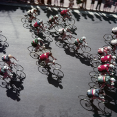 Course cycliste. Beausoleil, 1957