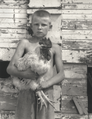Eric with Spike the Rooster, 2001. De la série Appalachian Lives.