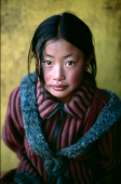 Tibetan Girl with New Coat, 2001
