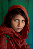 ﻿Sharbat Gula, Afghan Girl. Peshawar, Pakistan, 1984.