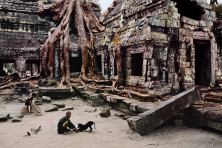 Man with Dog at Ta Prohm Temple , 1999