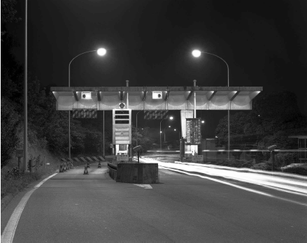 Night Photographs N-219, Otowagamagori Interchange, Tomei Expressway 1986