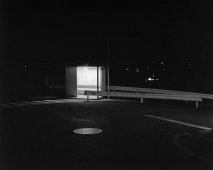 Night Photographs N-117, Kenzaki, Miura City, Kanagawa Prefecture (Bus Stop) 1984