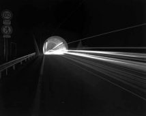 Night Photographs N-054, Zuyo Tunnel, Zuyo Toll Road 1982