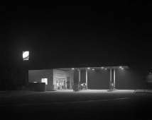 Night Photographs N-192, Moriya Service Area, Joban Expressway, 1986