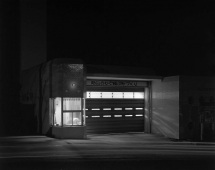 Night Photographs N-058, Highland, Zushi City, Kanagawa Prefecture (Fire Station) 1982