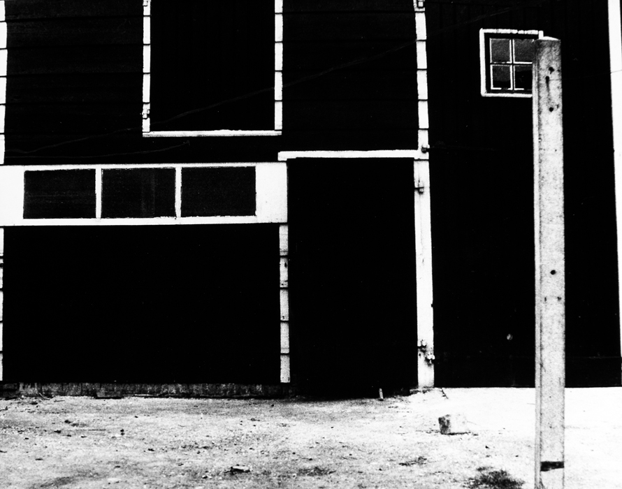 Black barn + white lines, Walcheren, 1949