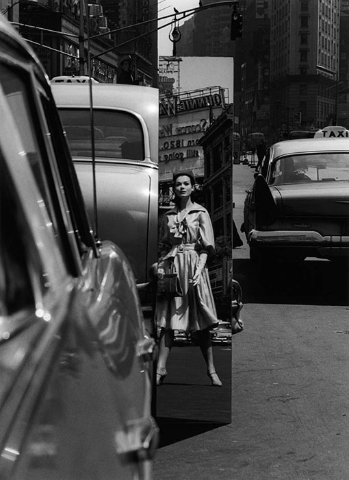 Sandra + Mirror, Times Square, New York, Etats-Unis, 1962
