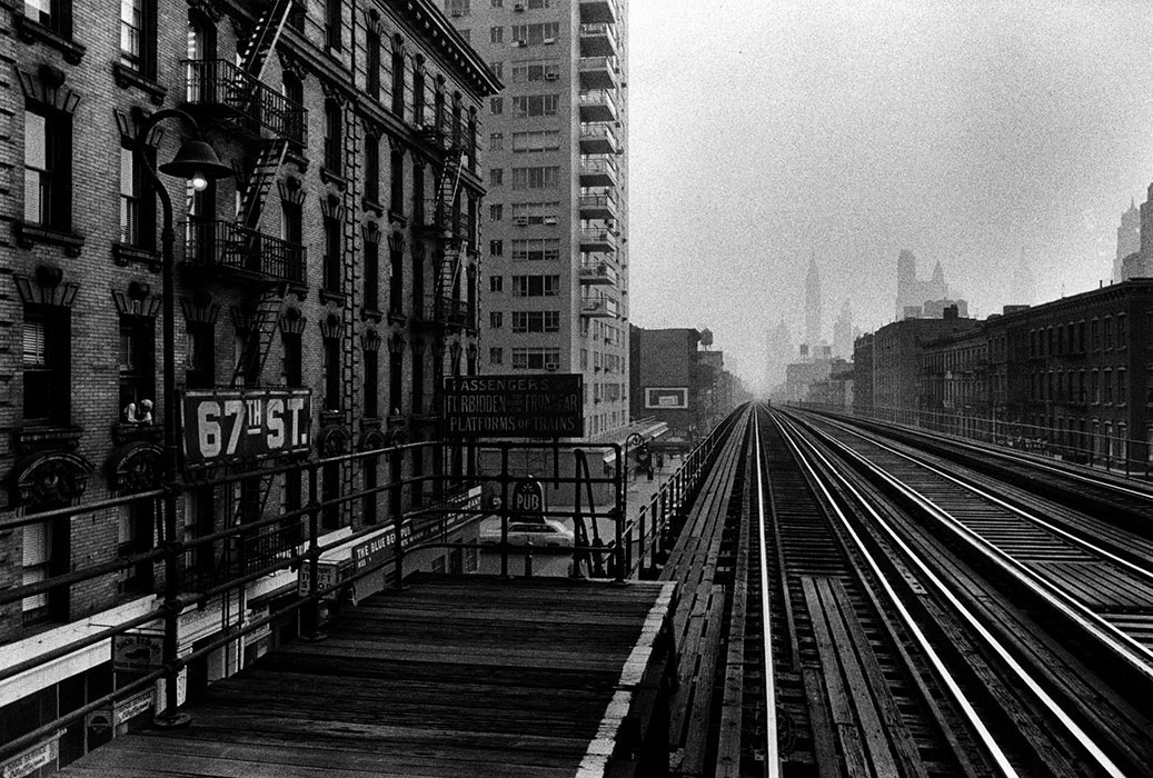 El, 64th Street, New York, Etats-Unis, 1955