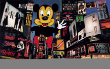 Mickey s'empare de Broadway, New York, Etats-Unis, montage réalisé en 2000