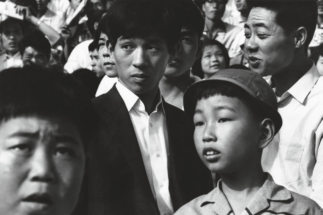 Youth of Japan in bleachers of Korakuen Ball Park, Tokyo, 1961