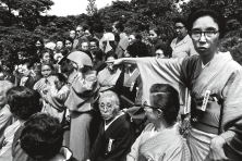 In the garden of the International Cultural Center a women’s literary group poses, Tokyo, 1961