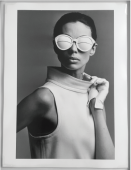 The Shuttered Belle, white tennis-ball sunglasses…, Courrèges, Paris, 1965