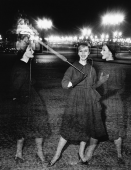 Evelyn Tripp (x3) + Concorde, Dior, Paris, 1958 (Vogue), Moderne