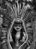 Indienne Yawanawa. Acre, Brésil, 2016